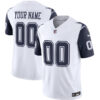 Dallas Cowboys Throwback Limited Vapor Custom Jersey - All Stitched - Navy Sleeves