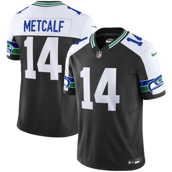 Seattle Seahawks DK Metcalf Throwback Vapor Limited Jersey - All Stitched - Black Alternate