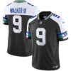 Seattle Seahawks Walker III Throwback Vapor Limited Jersey - All Stitched - Black Alternate