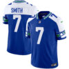 Seattle Seahawks Geno Smith Throwback Vapor Limited Jersey - All Stitched - Royal Alternate