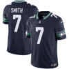 Seattle Seahawks Geno Smith Throwback Vapor Limited Jersey - All Stitched - Navy