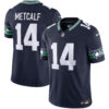Seattle Seahawks DK Metcalf Throwback Vapor Limited Jersey - All Stitched - Navy