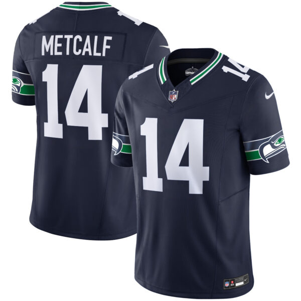Seattle Seahawks DK Metcalf Throwback Vapor Limited Jersey - All Stitched - Navy