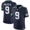 Seattle Seahawks Walker III Throwback Vapor Limited Jersey - All Stitched - Navy