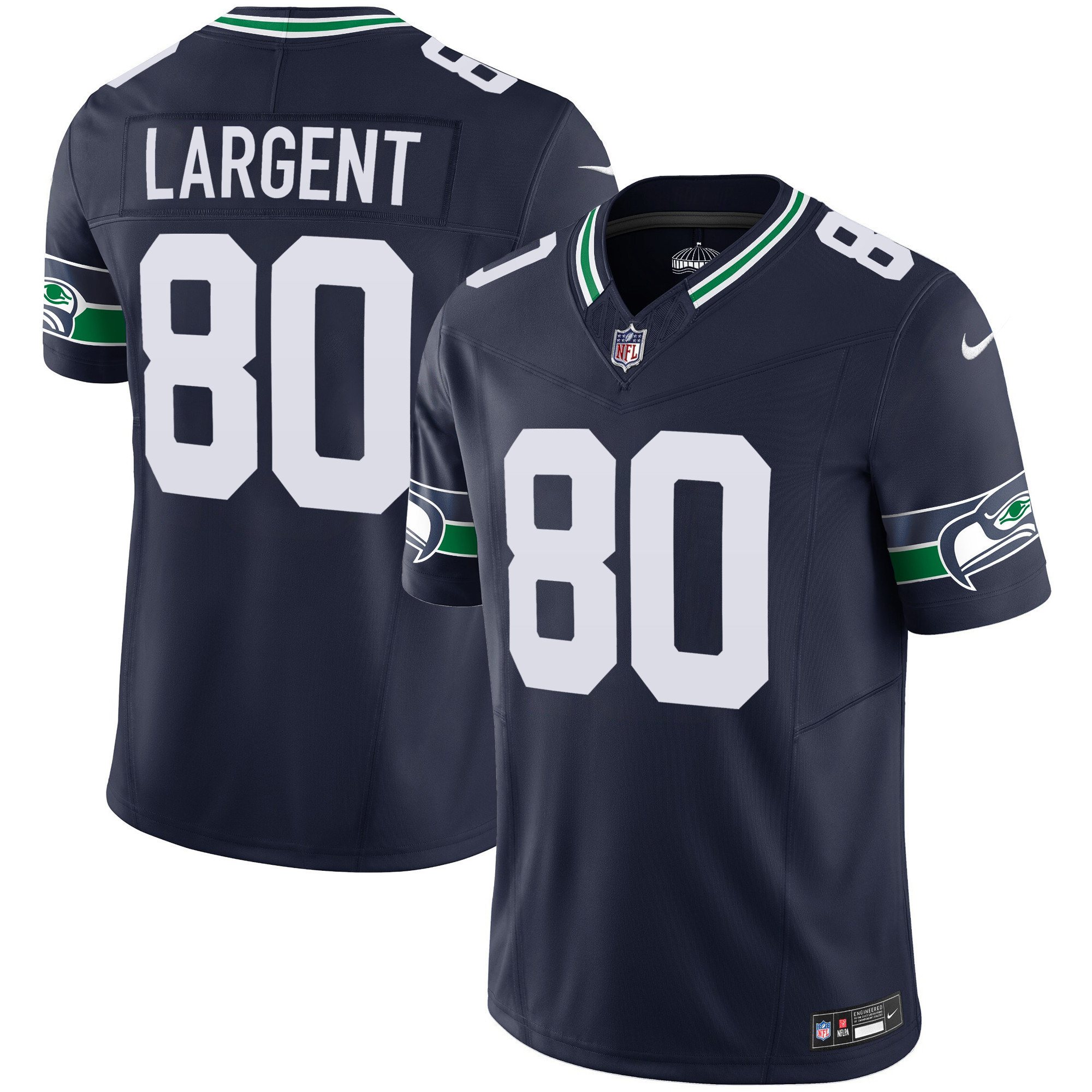 Seattle Seahawks Steve Largent Throwback Vapor Limited Jersey - All Stitched - Navy