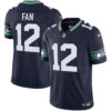 Seattle Seahawks 12th Fan Throwback Vapor Limited Jersey - All Stitched - Navy