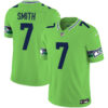 Seattle Seahawks Geno Smith Throwback Vapor Limited Jersey - All Stitched - Green