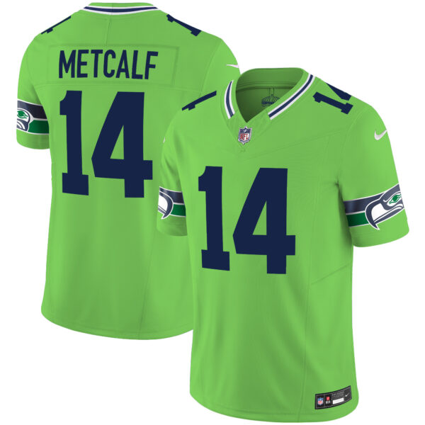 Seattle Seahawks DK Metcalf Throwback Vapor Limited Jersey - All Stitched - Green
