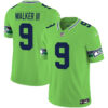 Seattle Seahawks Walker III Throwback Vapor Limited Jersey - All Stitched - Green