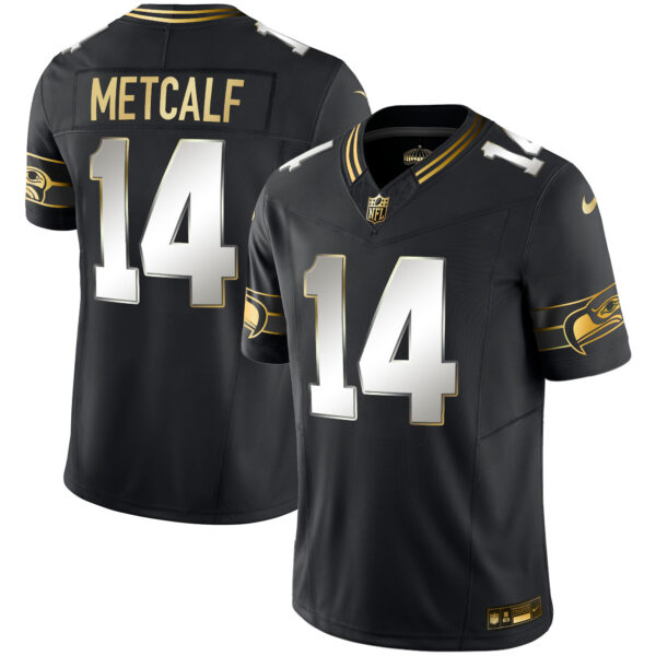 Seattle Seahawks DK Metcalf Throwback Vapor Limited Jersey - All Stitched - Black Limited