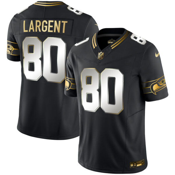 Seattle Seahawks Steve Largent Throwback Vapor Limited Jersey - All Stitched - Black Limited