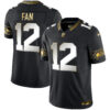 Seattle Seahawks 12th Fan Throwback Vapor Limited Jersey - All Stitched - Black Limited