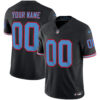 Tennessee Titans Throwback Limited Vapor Custom Jersey - All Stitched - Black