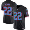 Tennessee Titans Derrick Henry Throwback Limited Vapor Jersey - All Stitched - Black