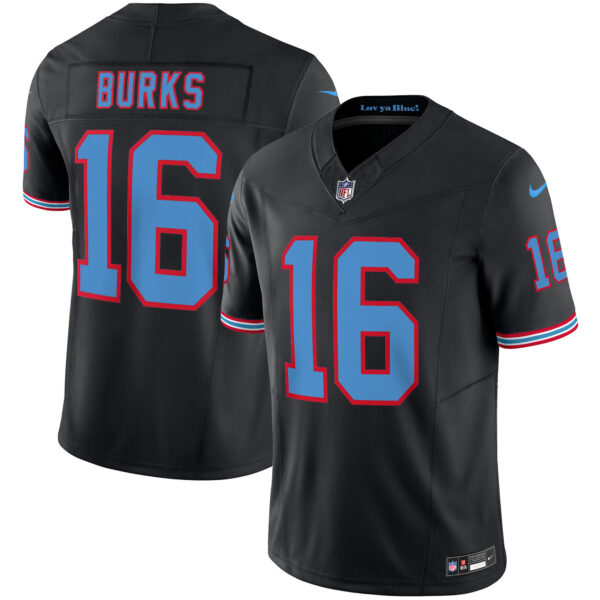 Tennessee Titans Treylon Burks Throwback Limited Vapor Jersey - All Stitched - Black