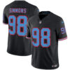 Tennessee Titans Jeffery Simmons Throwback Limited Vapor Jersey - All Stitched - Black