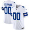 Dallas Cowboys Throwback Limited Vapor Custom Jersey - All Stitched - White