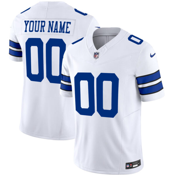 Dallas Cowboys Throwback Limited Vapor Custom Jersey - All Stitched - White