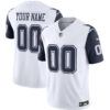 Dallas Cowboys Throwback Limited Vapor Custom Jersey - All Stitched - Navy Sleeves