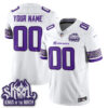 Minnesota Vikings Fangear Warrior Skol Patch Limited Vapor Custom Jersey - All Stitched - White