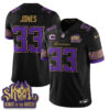 Minnesota Vikings Aaron Jones Fangear Warrior Skol Patch Limited Vapor Jersey - All Stitched - Valkyrie