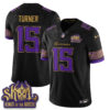 Minnesota Vikings Dallas Turner Fangear Warrior Skol Patch Limited Vapor Jersey - All Stitched - Valkyrie