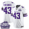 Minnesota Vikings Andrew Van Ginkel Fangear Warrior Skol Patch Limited Vapor Jersey - All Stitched - White
