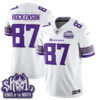 Minnesota Vikings T.J. Hockenson Fangear Warrior Skol Patch Limited Vapor Jersey - All Stitched - White