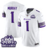 Minnesota Vikings Kyler Murray Fangear Warrior Skol Patch Limited Vapor Jersey - All Stitched - White