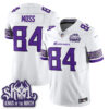 Minnesota Vikings Randy Moss Fangear Warrior Skol Patch Limited Vapor Jersey - All Stitched - White