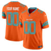 Miami Dolphins 2025 "Rivalries" Vapor Limited Custom Jersey - All Stitched - Orange