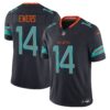 Miami Dolphins Quinn Ewers Rivalries Vapor Limited Jersey - All Stitched - Dark Waters