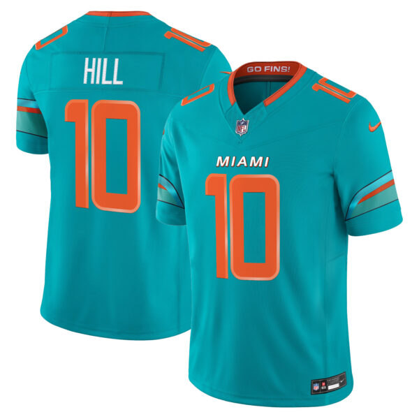 Miami Dolphins Tyreek Hill Rivalries Vapor Limited Jersey - All Stitched - Aqua