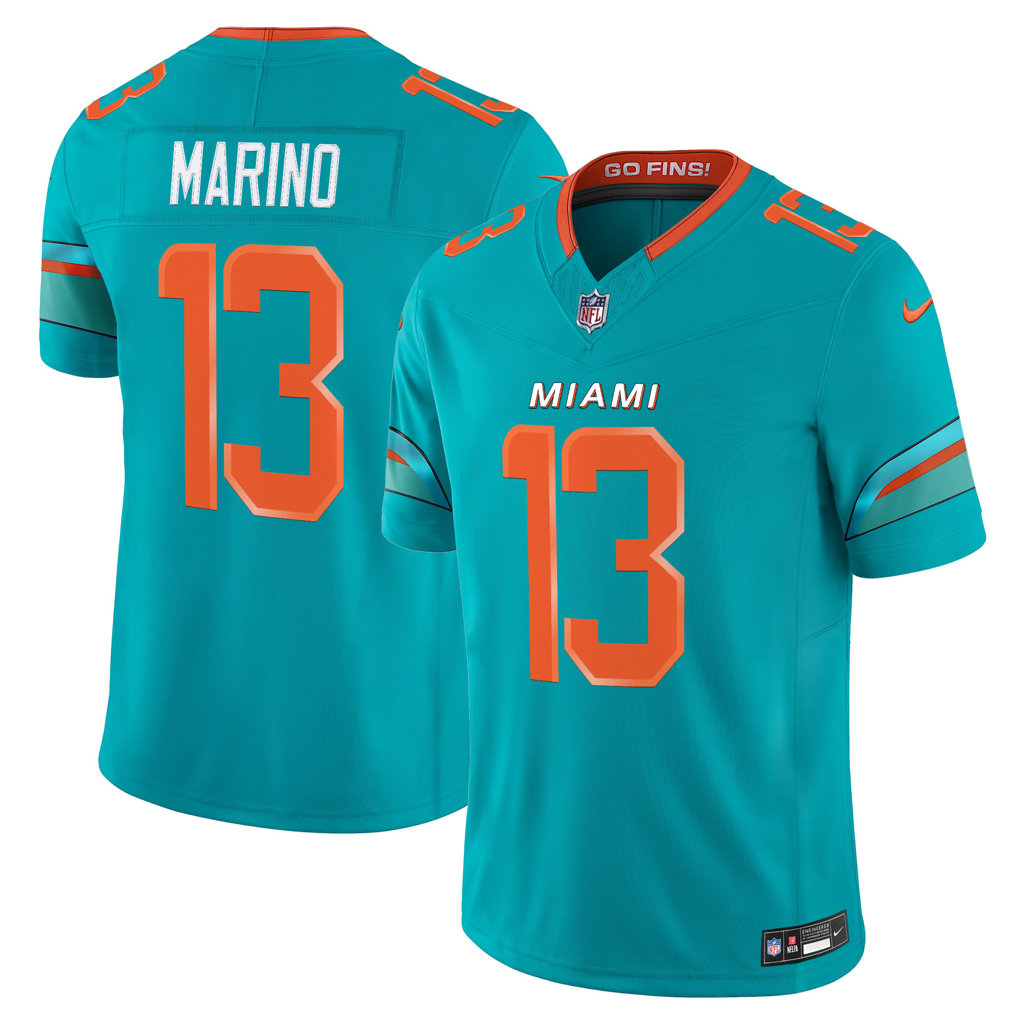 Miami Dolphins Dan Marino Rivalries Vapor Limited Jersey - All Stitched - Aqua