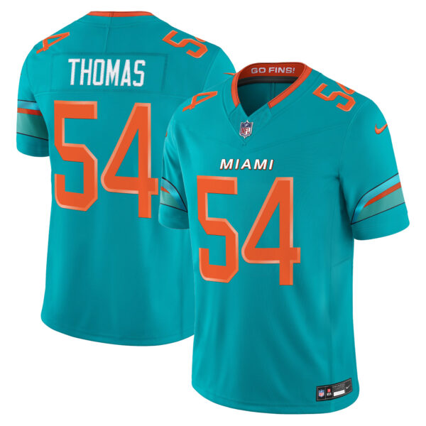 Miami Dolphins Zach Thomas Rivalries Vapor Limited Jersey - All Stitched - Aqua