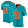 Miami Dolphins Kenneth Grant Rivalries Vapor Limited Jersey - All Stitched - Aqua