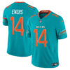 Miami Dolphins Quinn Ewers Rivalries Vapor Limited Jersey - All Stitched - Aqua