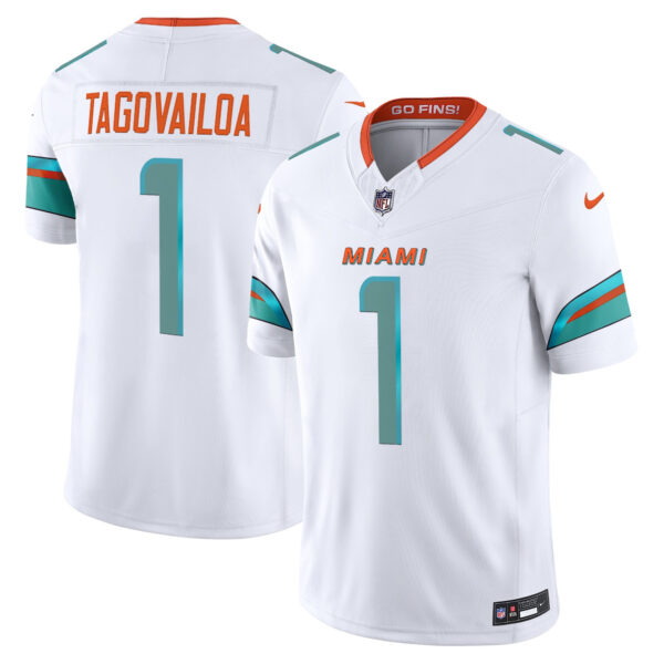 Miami Dolphins Tua Tagovailoa Rivalries Vapor Limited Jersey - All Stitched - White