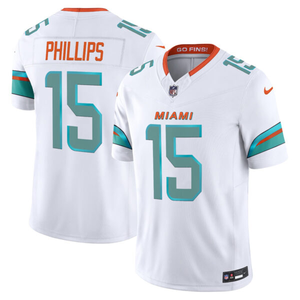 Miami Dolphins Jaelan Phillips Rivalries Vapor Limited Jersey - All Stitched - White