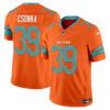 Miami Dolphins Larry Csonka Rivalries Vapor Limited Jersey - All Stitched - Orange