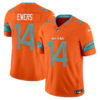Miami Dolphins Quinn Ewers Rivalries Vapor Limited Jersey - All Stitched - Orange