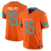 Miami Dolphins Jaelan Phillips Rivalries Vapor Limited Jersey - All Stitched - Orange