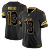 Miami Dolphins Dan Marino 2025 Rivalries Gold Vapor Limited Jersey - All Stitched - Black Gold