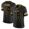 Miami Dolphins Larry Csonka 2025 Rivalries Gold Vapor Limited Jersey - All Stitched - Black Gold
