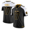 Miami Dolphins Jaylen Waddle 2025 Rivalries Gold Vapor Limited Jersey - All Stitched - Alternate