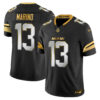 Miami Dolphins Dan Marino 2025 Rivalries Gold Vapor Limited Jersey - All Stitched - Black Limited
