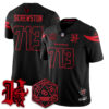 Houston Texans Screwston 713 'Stranger Things Edition' Vapor Limited Jersey - All Stitched - Black