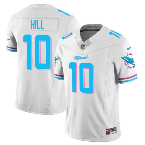 Miami Dolphins Tyreek Hill Vice City Concept Vapor Limited Custom Jersey - All Stitched - White