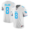 Miami Dolphins Jevon Holland Vice City Concept Vapor Limited Custom Jersey - All Stitched - White