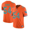 Miami Dolphins Zach Thomas Vice City Concept Vapor Limited Custom Jersey - All Stitched - Orange